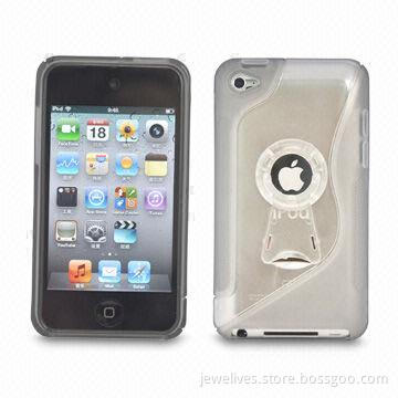 Hard Cases for Apple's iPod Touch 4, Made of TPU + PC Materials